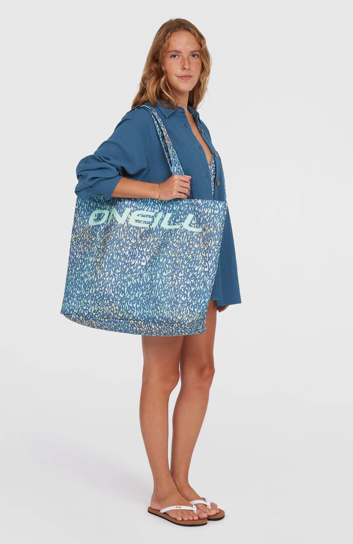 Coastal Print totebag | Yellow Animal Blur