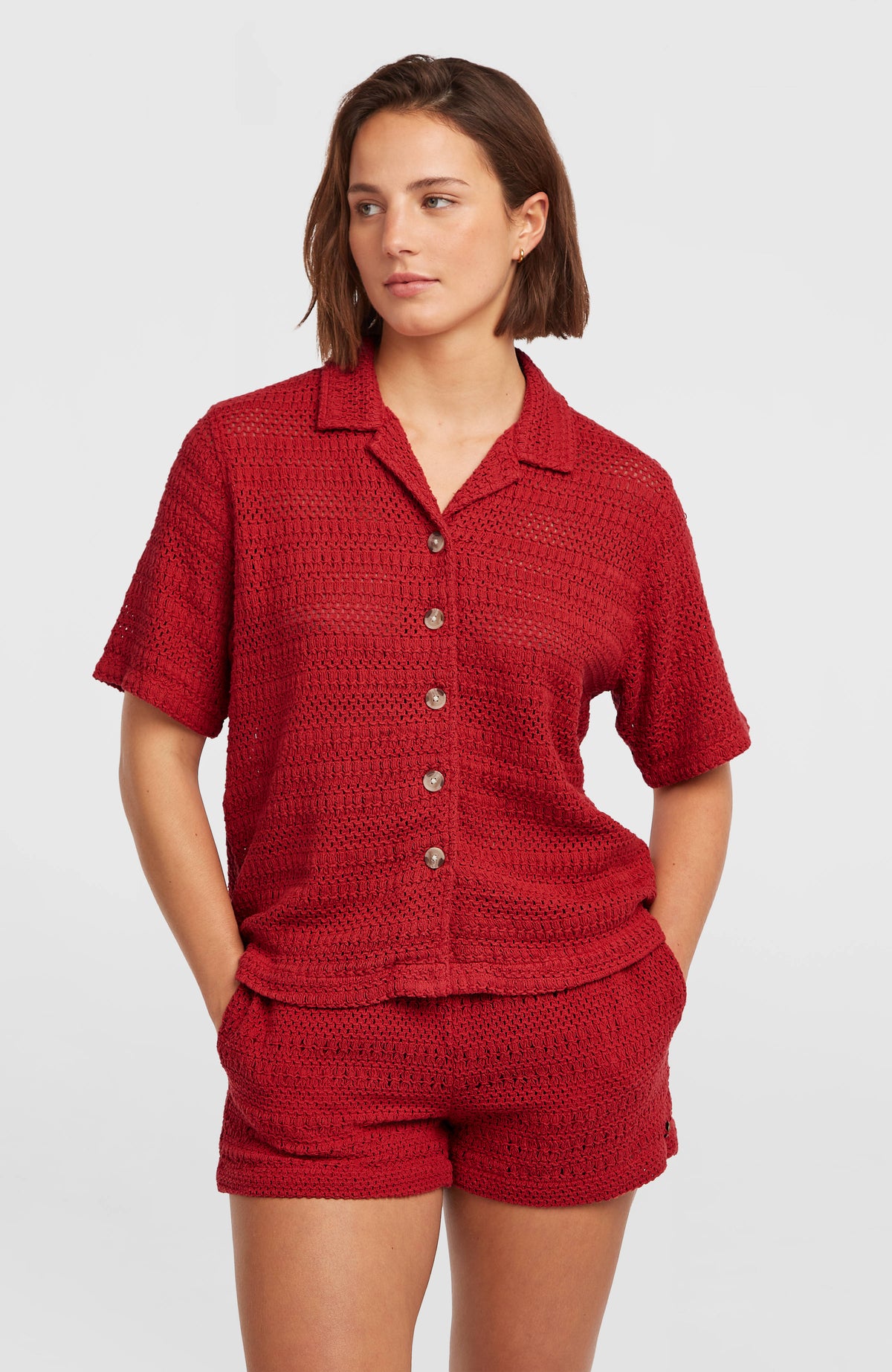O'Riginals Crochet blouse | Midnight Poppy