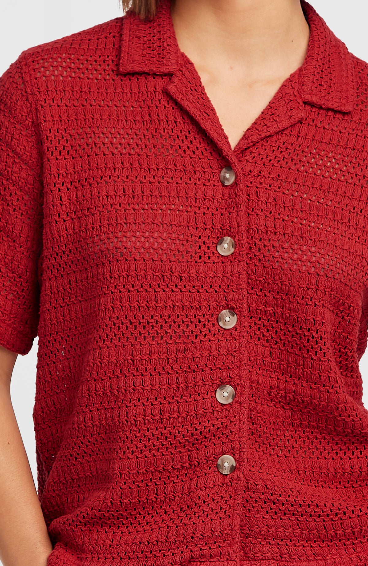 O'Riginals Crochet blouse | Midnight Poppy