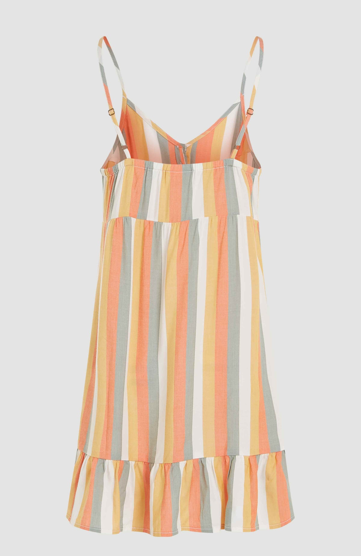Malu Beach jurk | Orange Multistripe