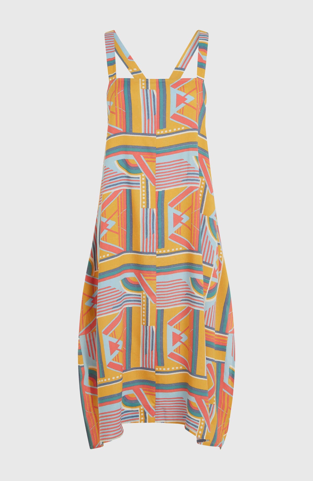 Miranda Women of the Wave jurk | Yellow Art Geo