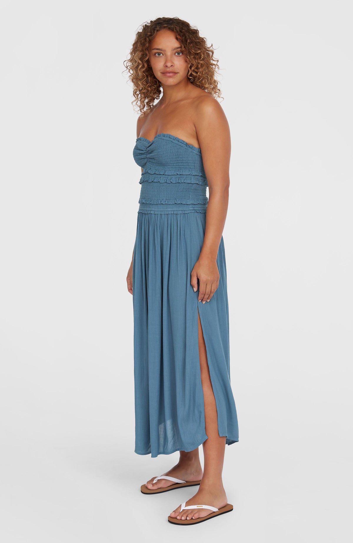 Devyn midi-jurk | Copen Blue