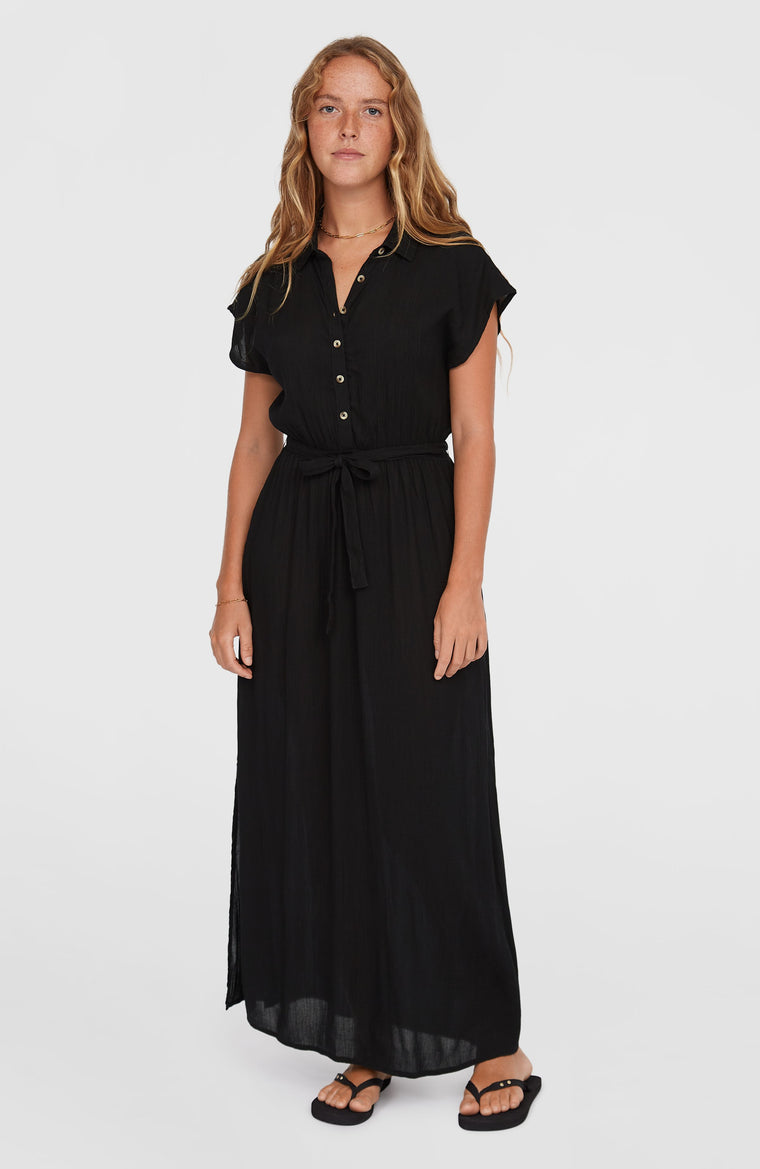 Lori Maxi overhemdjurk | Black Out Lori Maxi overhemdjurk | Black Out