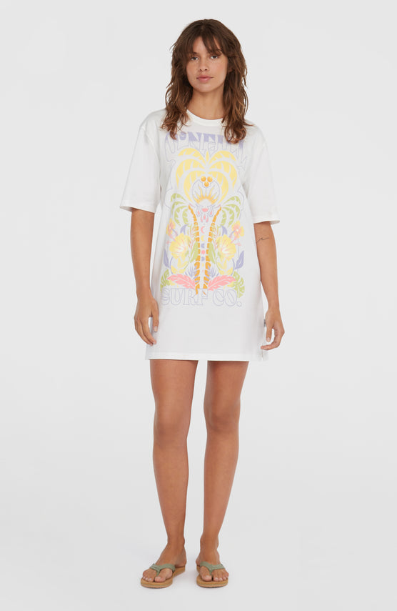 Beach Vintage T-shirtjurk | Snow White