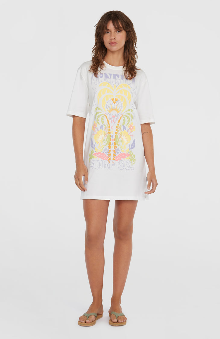Beach Vintage T-shirtjurk | Snow White