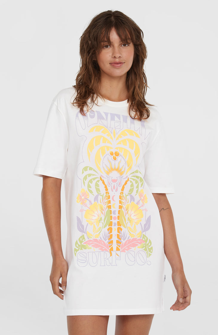 Beach Vintage T-shirtjurk | Snow White