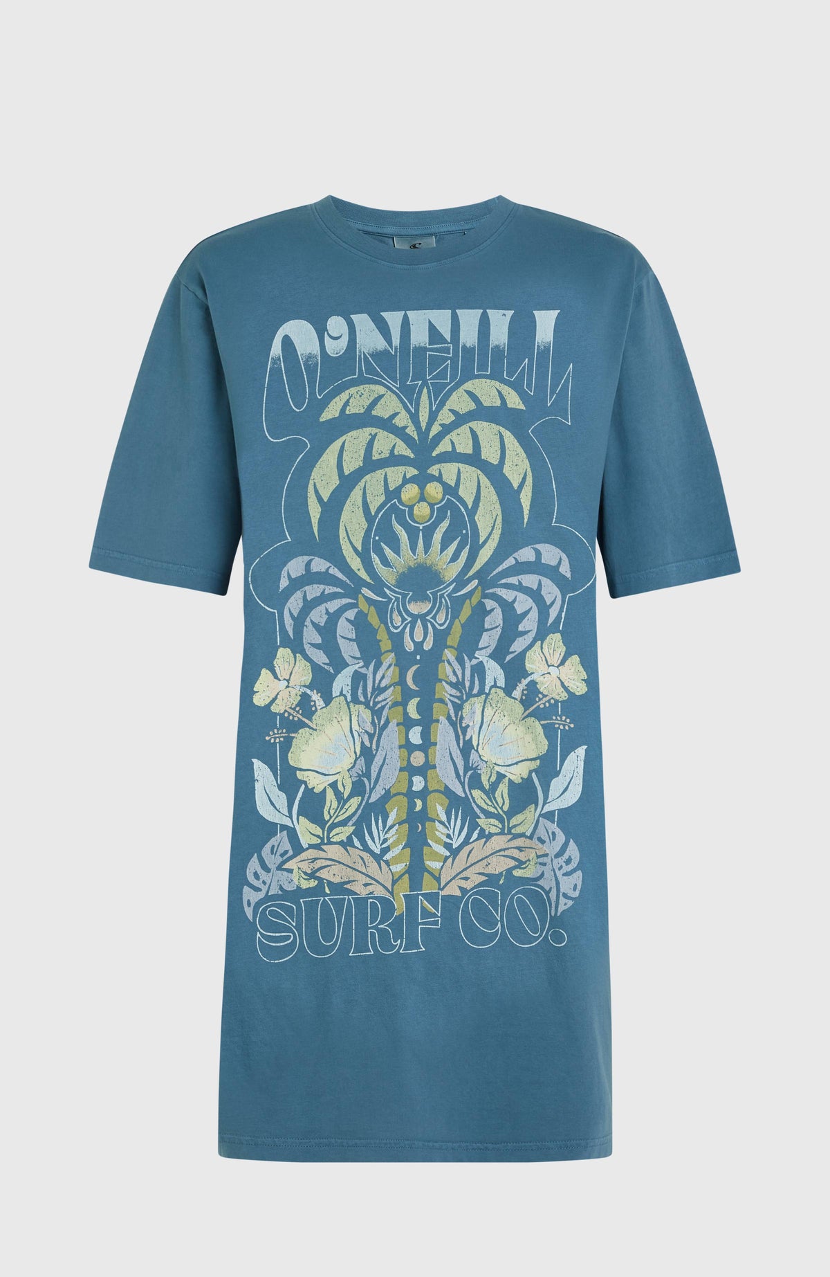Beach Vintage T-shirtjurk | Copen Blue