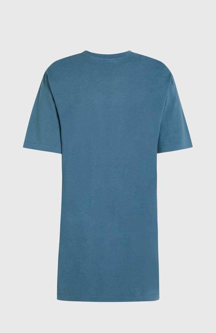 Beach Vintage T-shirtjurk | Copen Blue