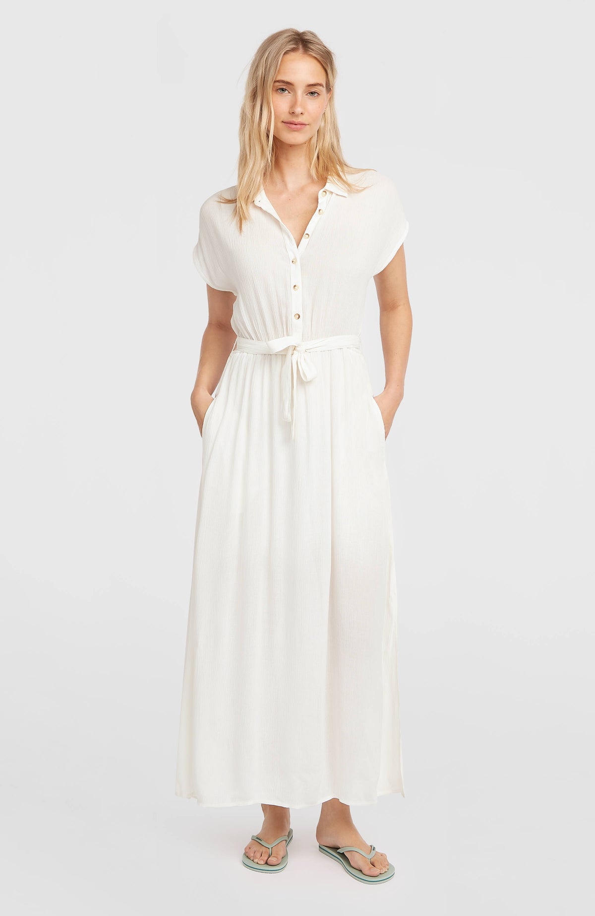 Lori Maxi overhemdjurk | Snow White