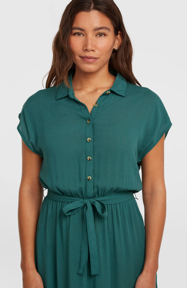 Lori Maxi overhemdjurk | Botanical Heat