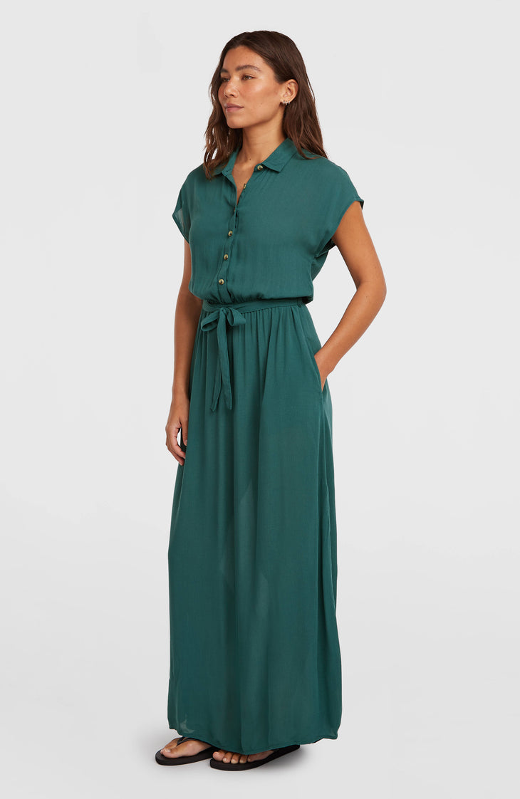 Lori Maxi overhemdjurk | Botanical Heat