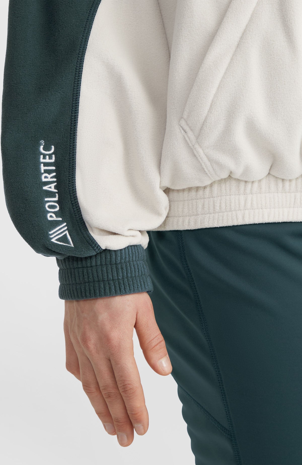 O'Riginals Polartec® 100 fleecetrui met halve rits | Alma Steel Colour Block