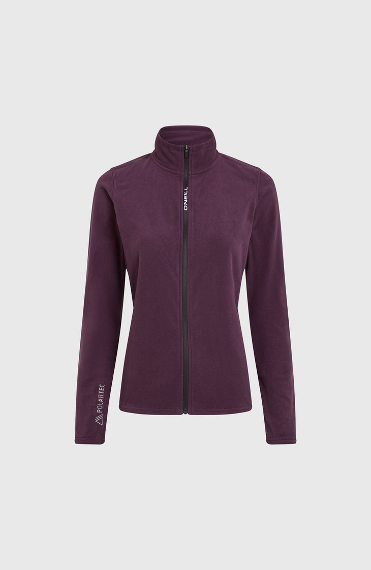 Jack's Polartec® 100 fleecevest met volledige rits | Aubergine