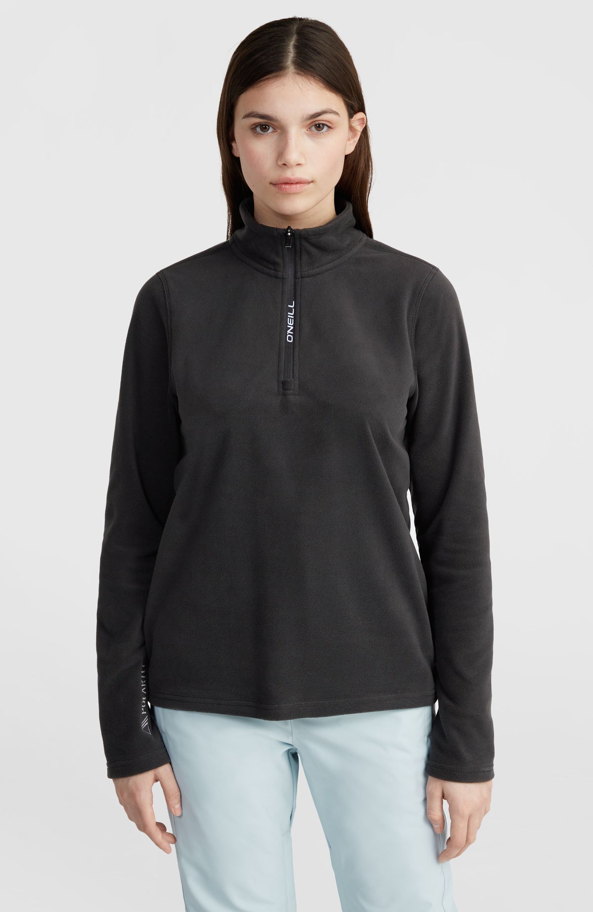 Jack's Polartec® 100 fleecetrui met halve rits | Black Out