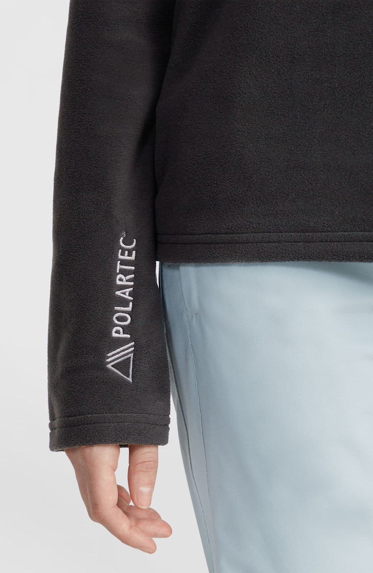 Jack's Polartec® 100 fleecetrui met halve rits | Black Out