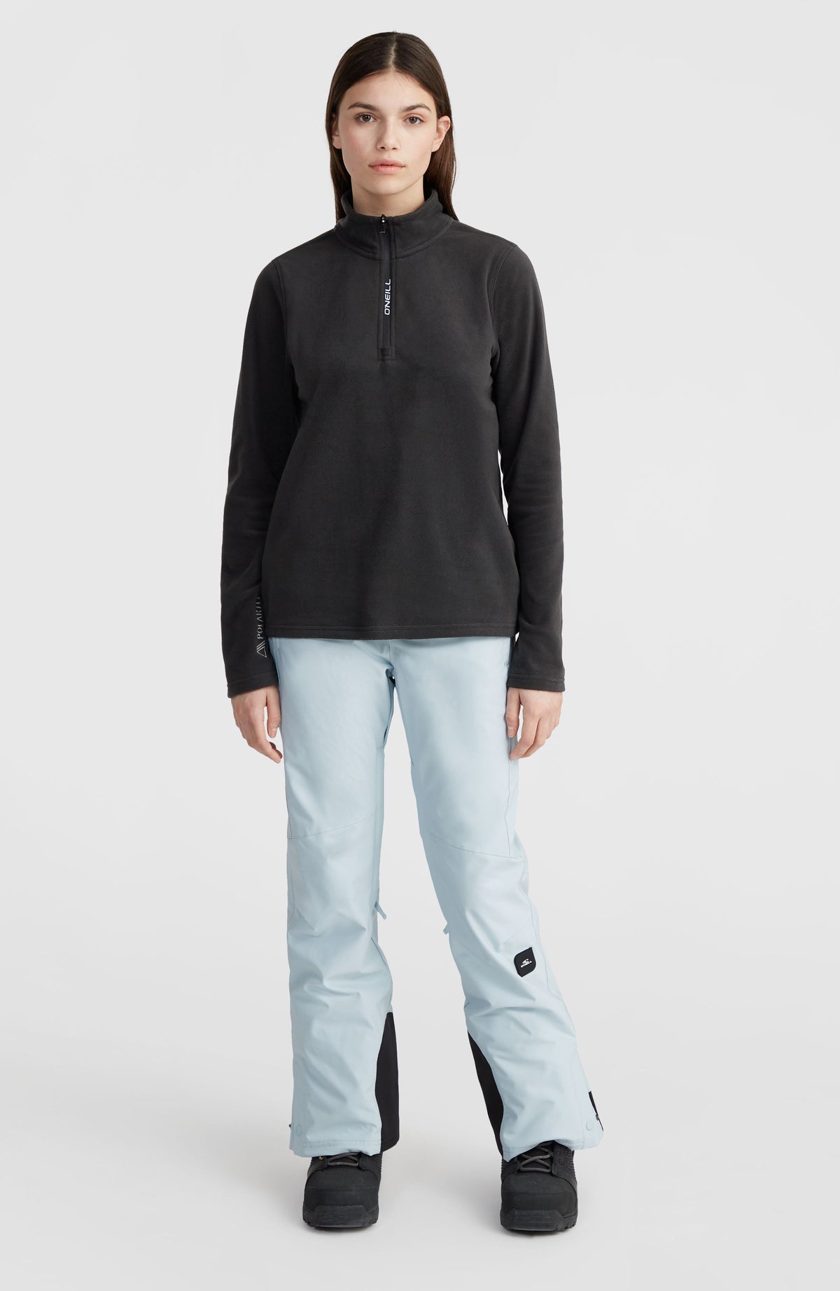 Jack's Polartec® 100 fleecetrui met halve rits | Black Out