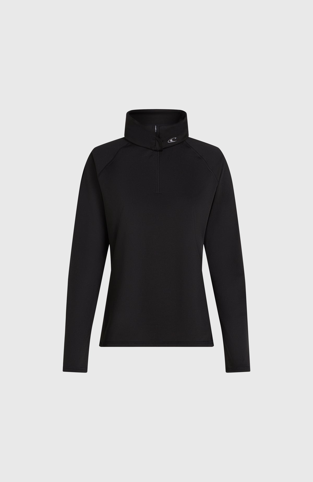 Hydrowick fleecetrui met halve rits | Black Out