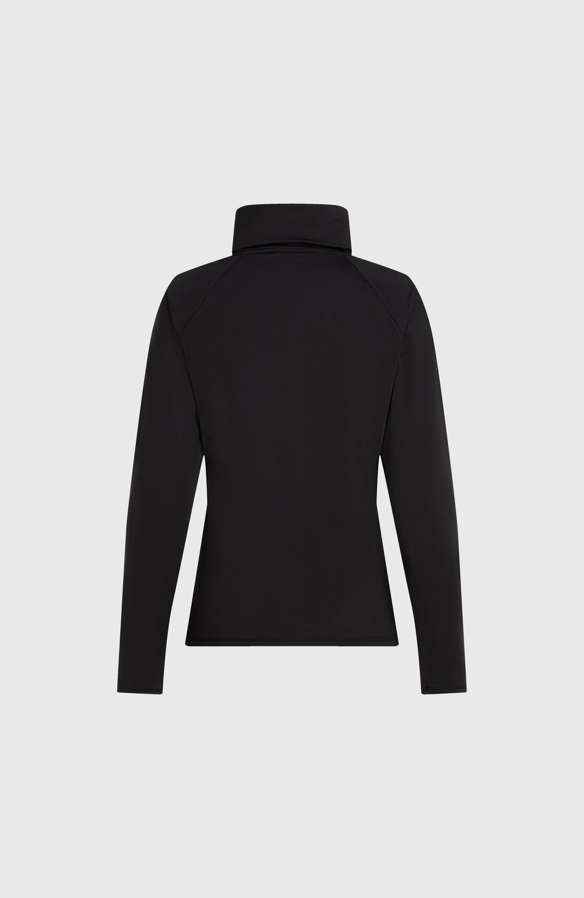 Hydrowick fleecetrui met halve rits | Black Out