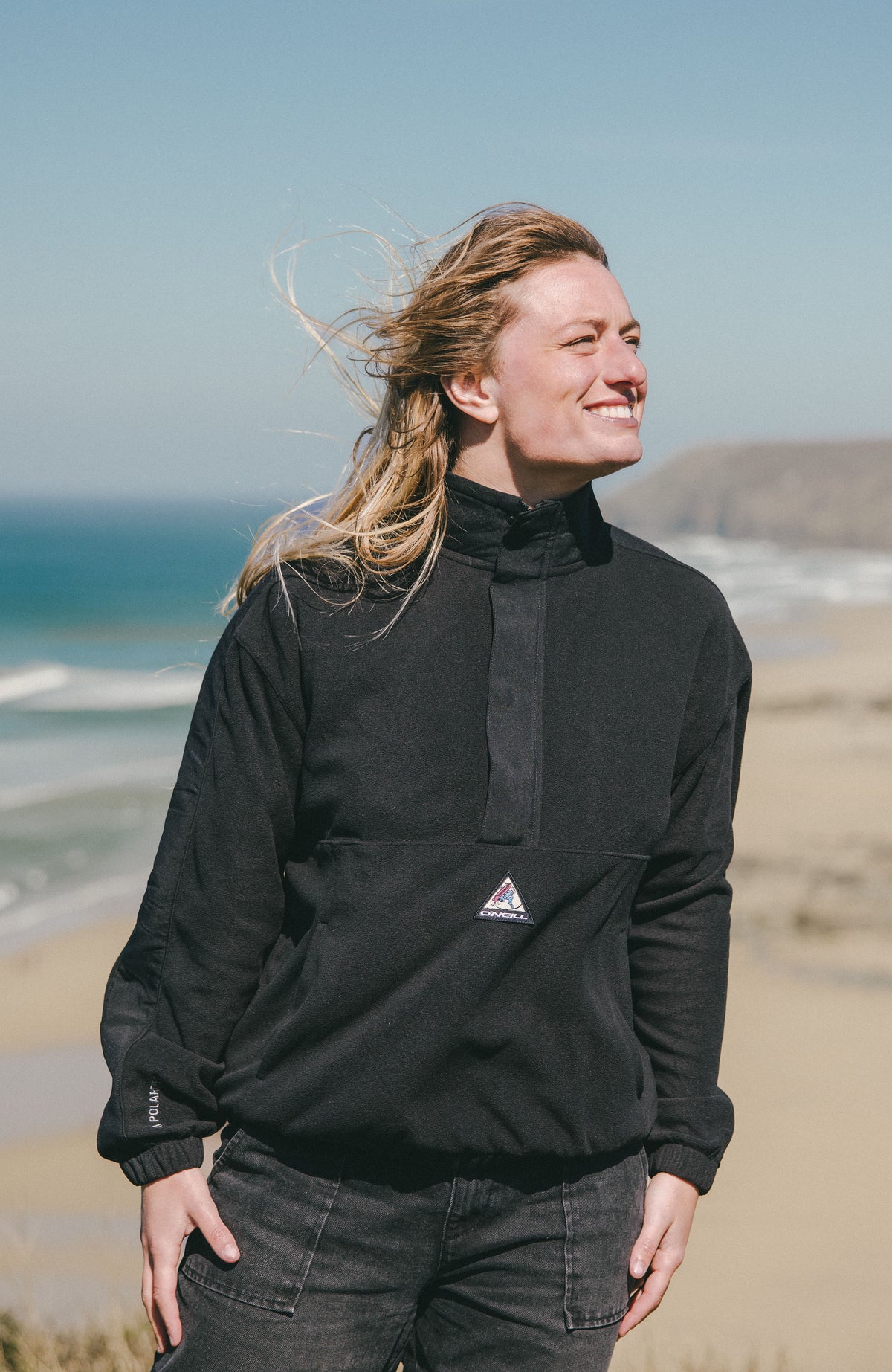 FWC'Play Polartec® fleecetrui met hoge rits | Black Out