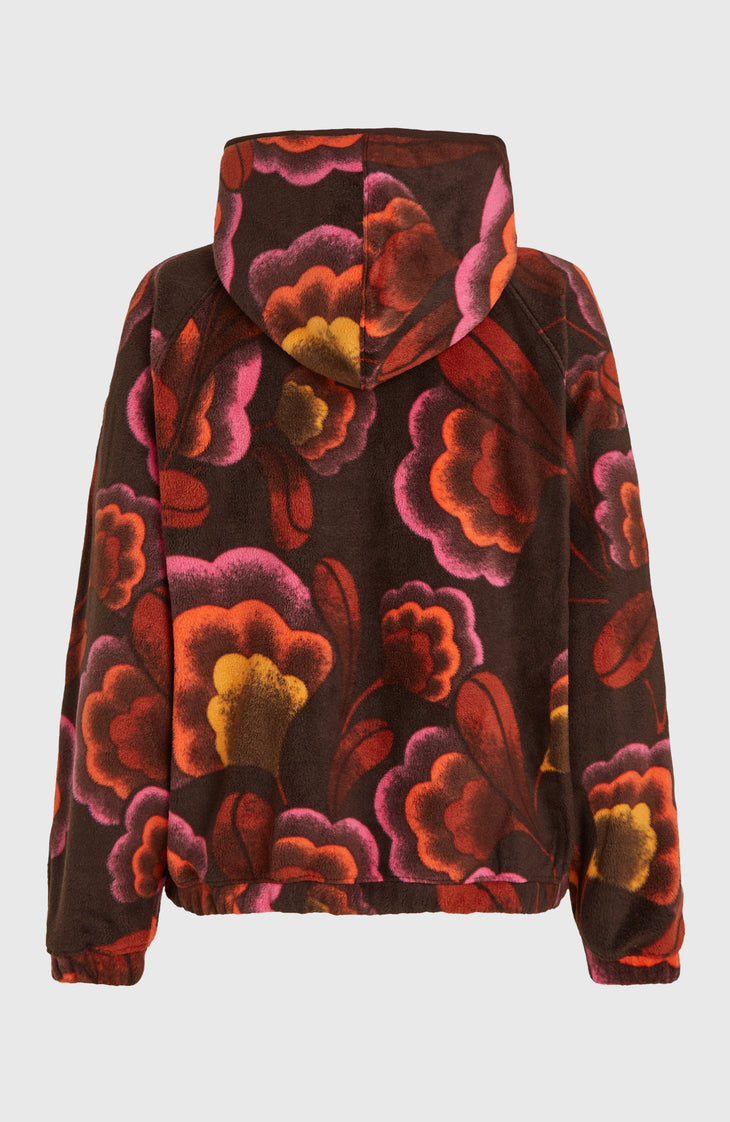 O'Riginals Superfleece hoodie | Brown Originals Flower