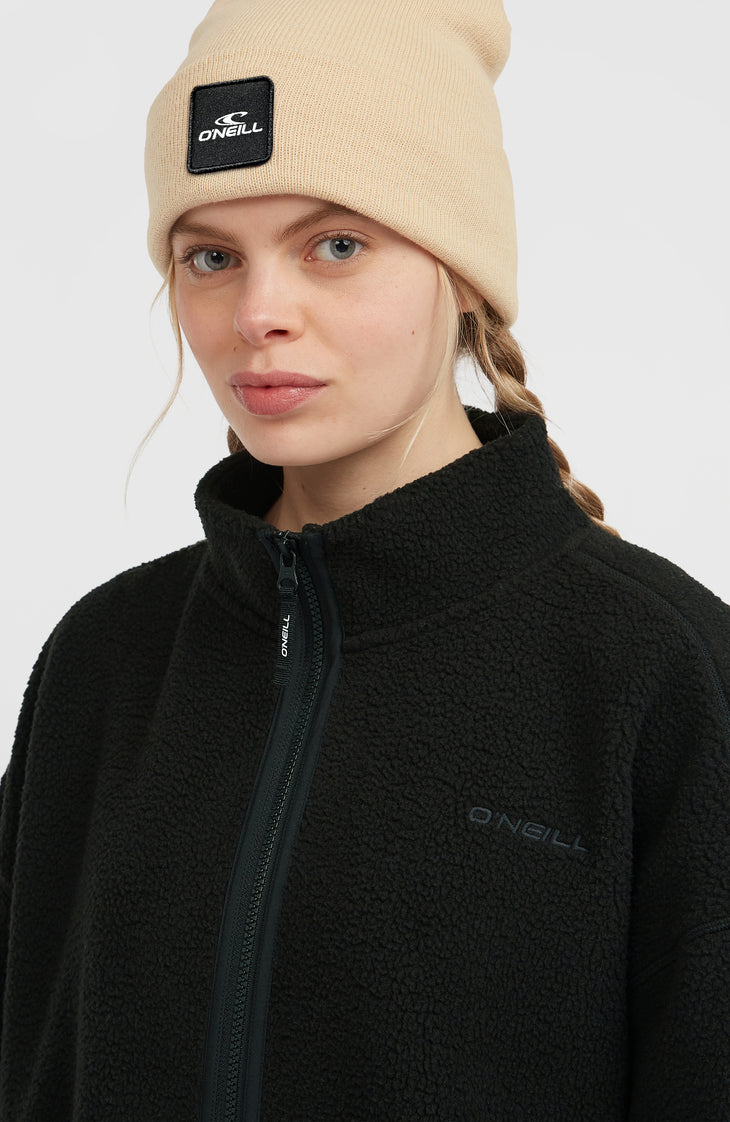 Must-Have High-Pile fleecevest met volledige rits | Black Out