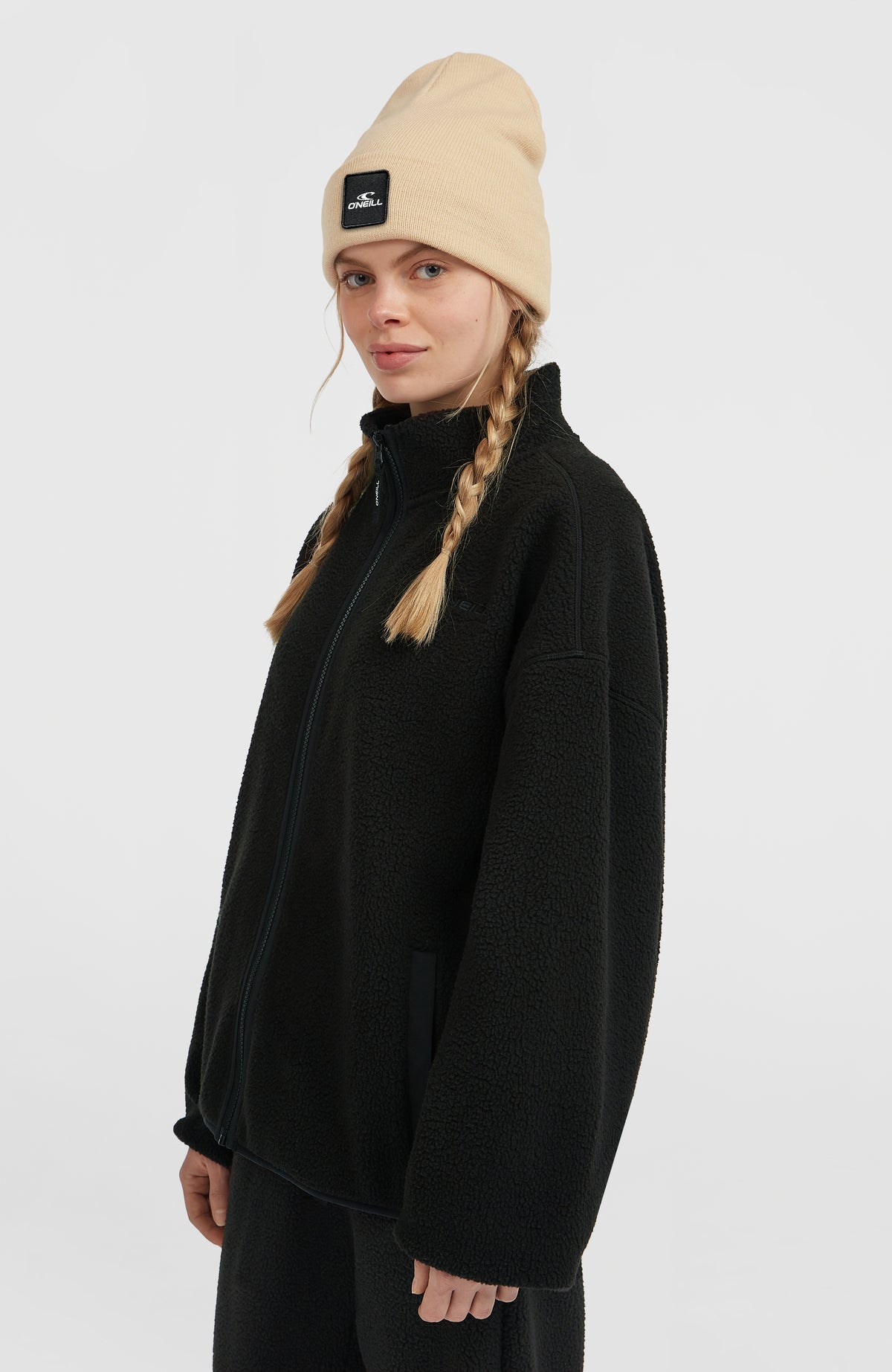 Must-Have High-Pile fleecevest met volledige rits | Black Out