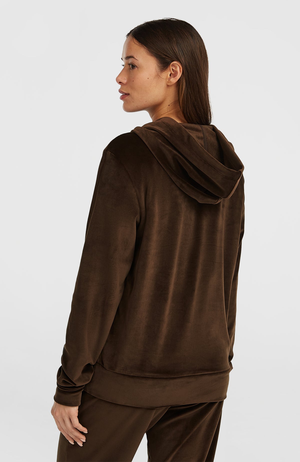 FWC'Cruz Velour hoodie | Coffee Bean