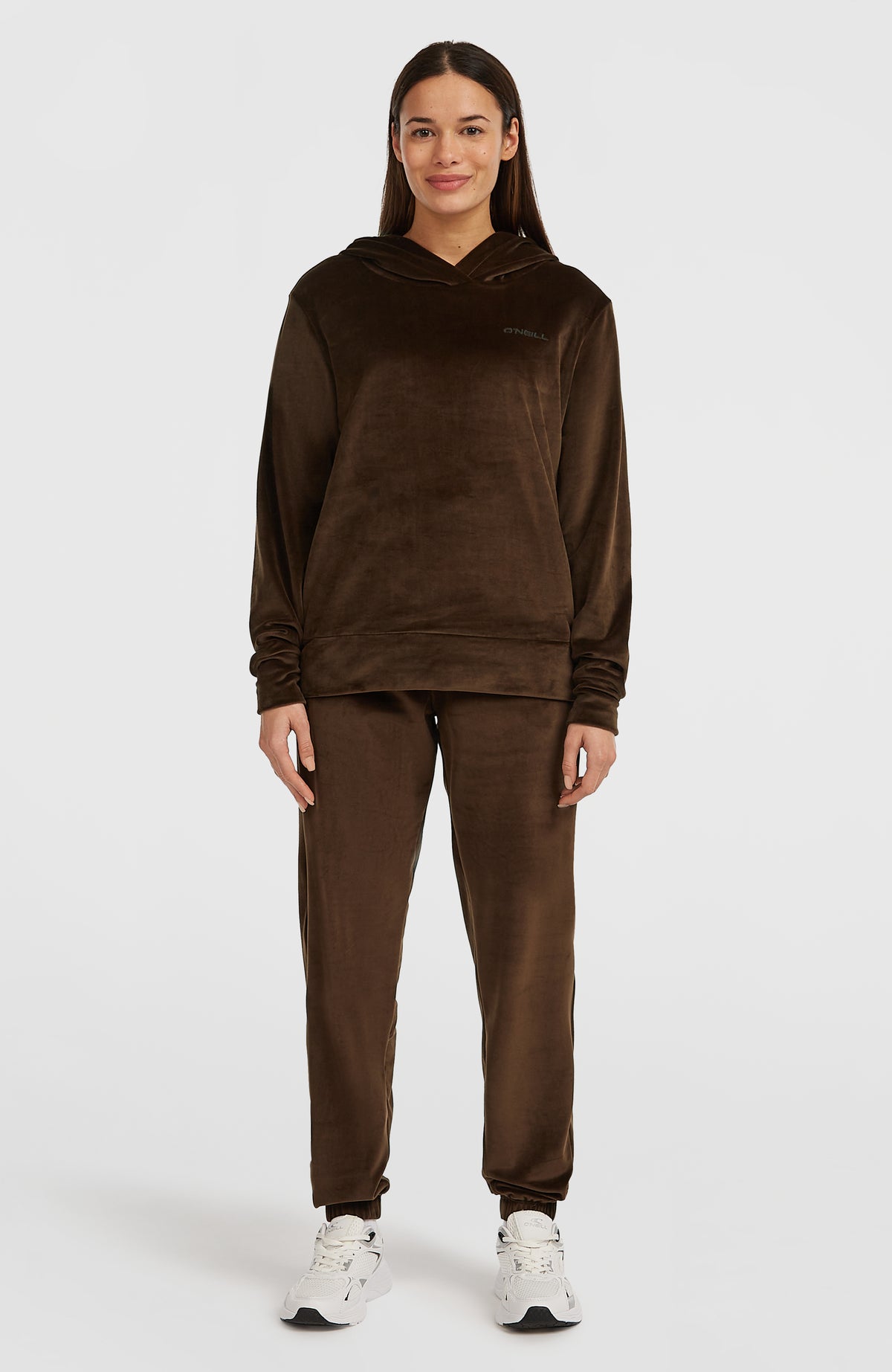 FWC'Cruz Velour hoodie | Coffee Bean