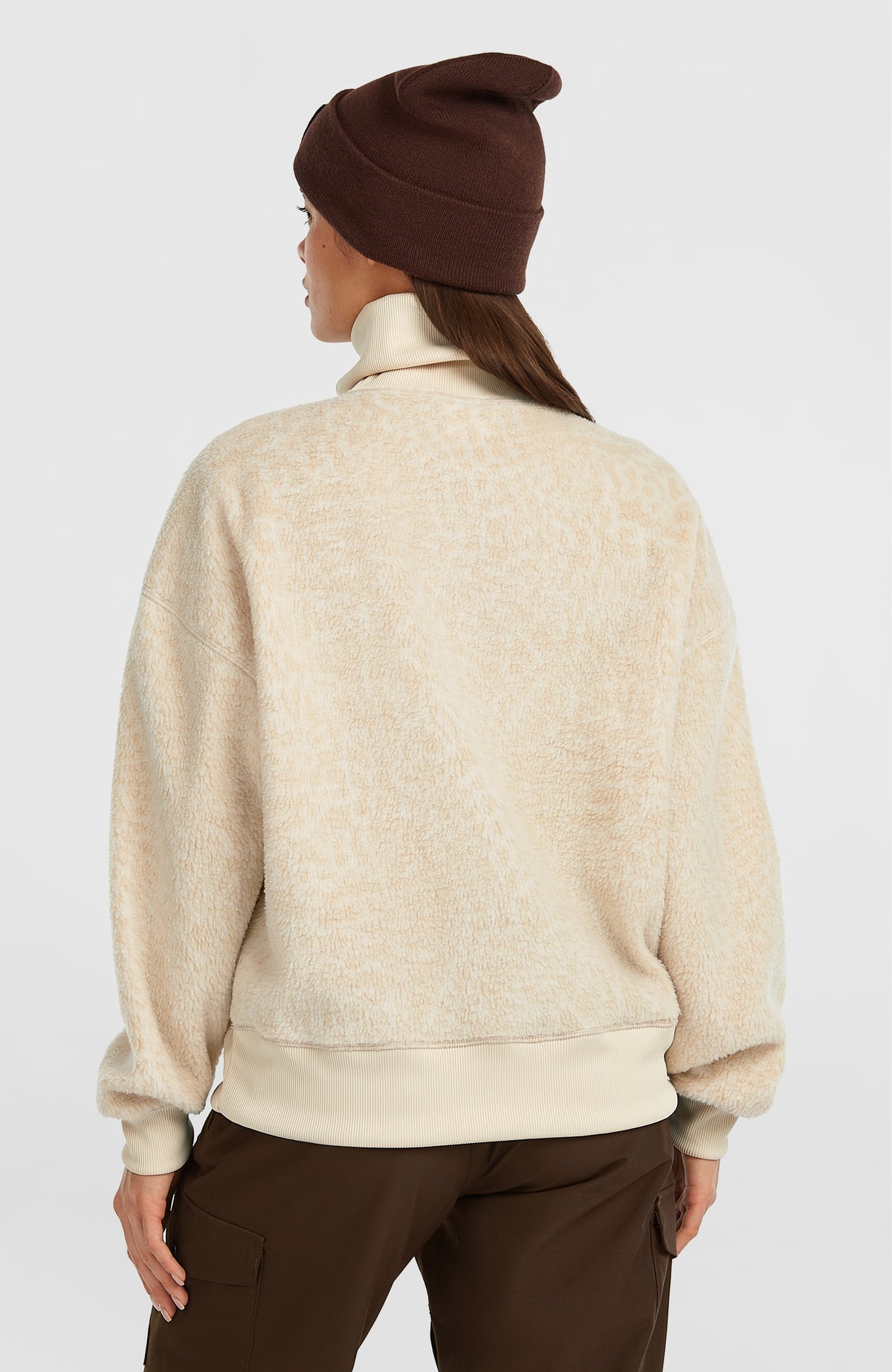 Must-Have fleecetrui met halve rits | Macaron Animalica