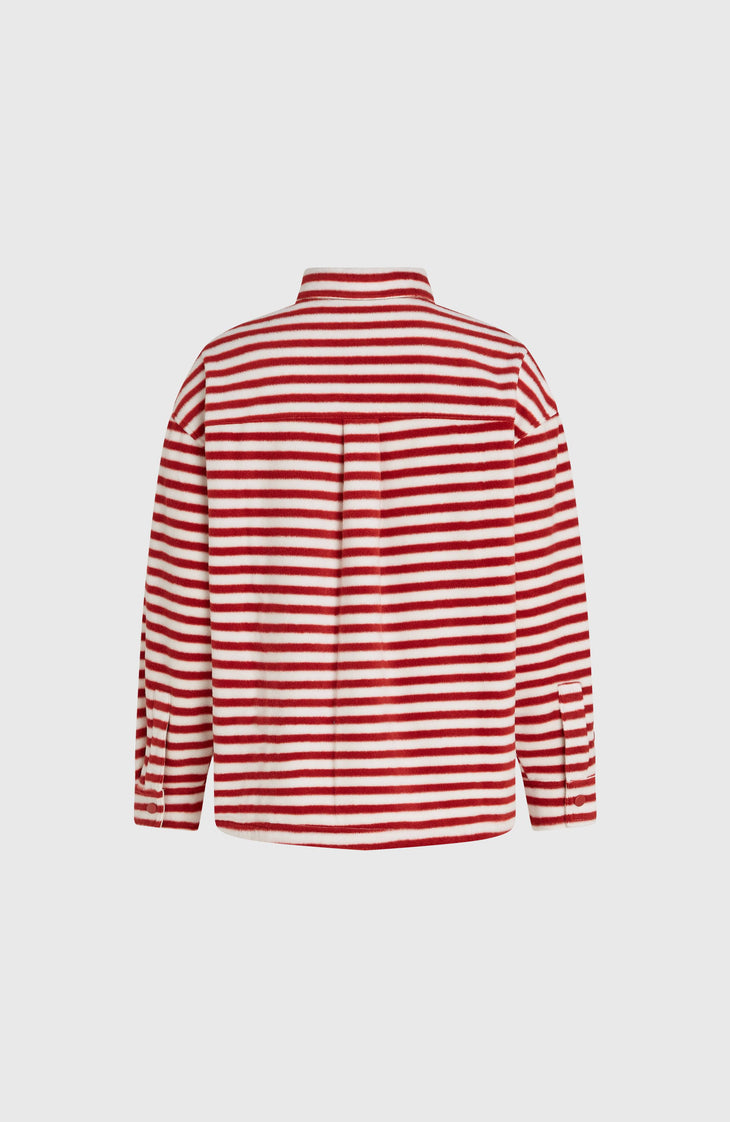 O'Riginals Superfleece blouse | White/Red Originals Stripe