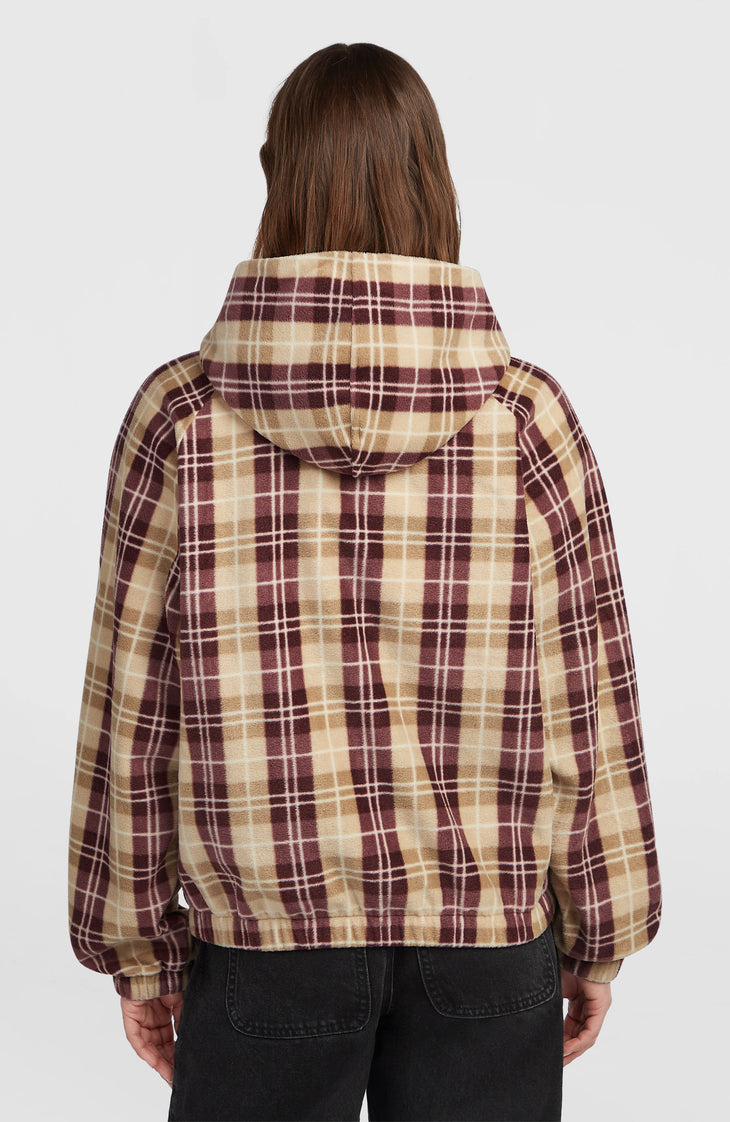 O'Riginals Superfleece hoodie | Beige Check Flannel