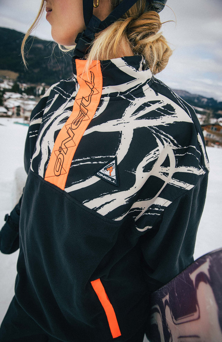 FWC'Play Polartec® fleecetrui met halve rits | White Snowtracks