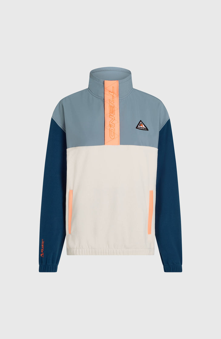 FWC'Play Polartec® fleecetrui met halve rits | Murky Water Colour Block