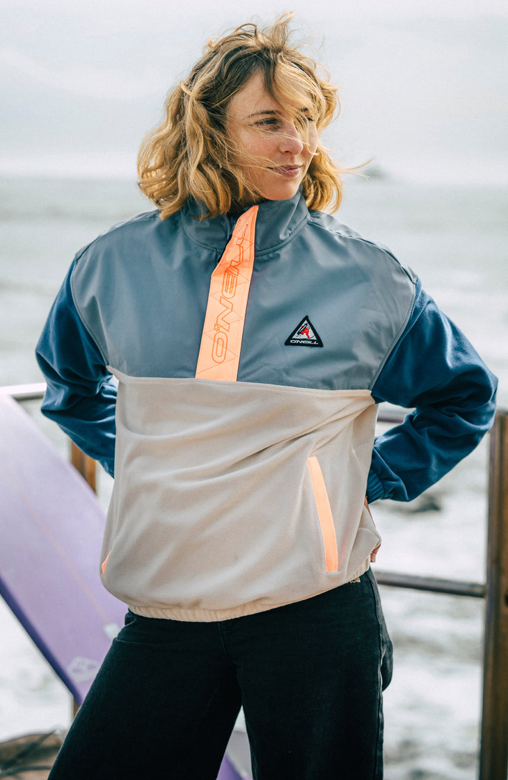 FWC'Play Polartec® fleecetrui met halve rits | Murky Water Colour Block