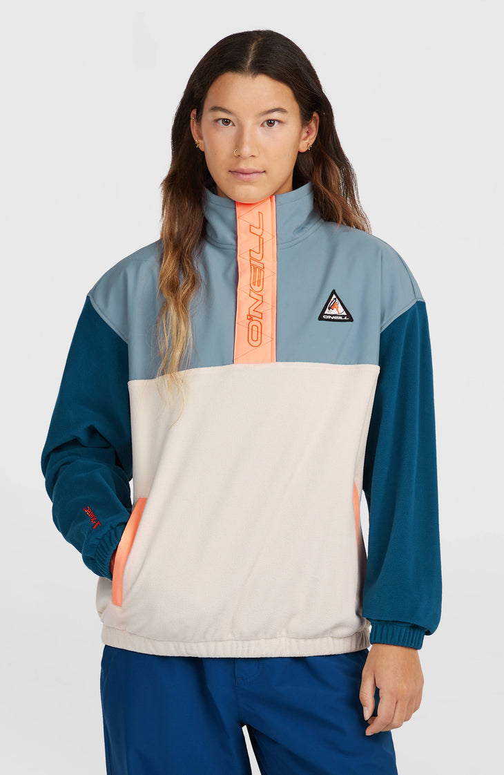 FWC'Play Polartec® fleecetrui met halve rits | Murky Water Colour Block