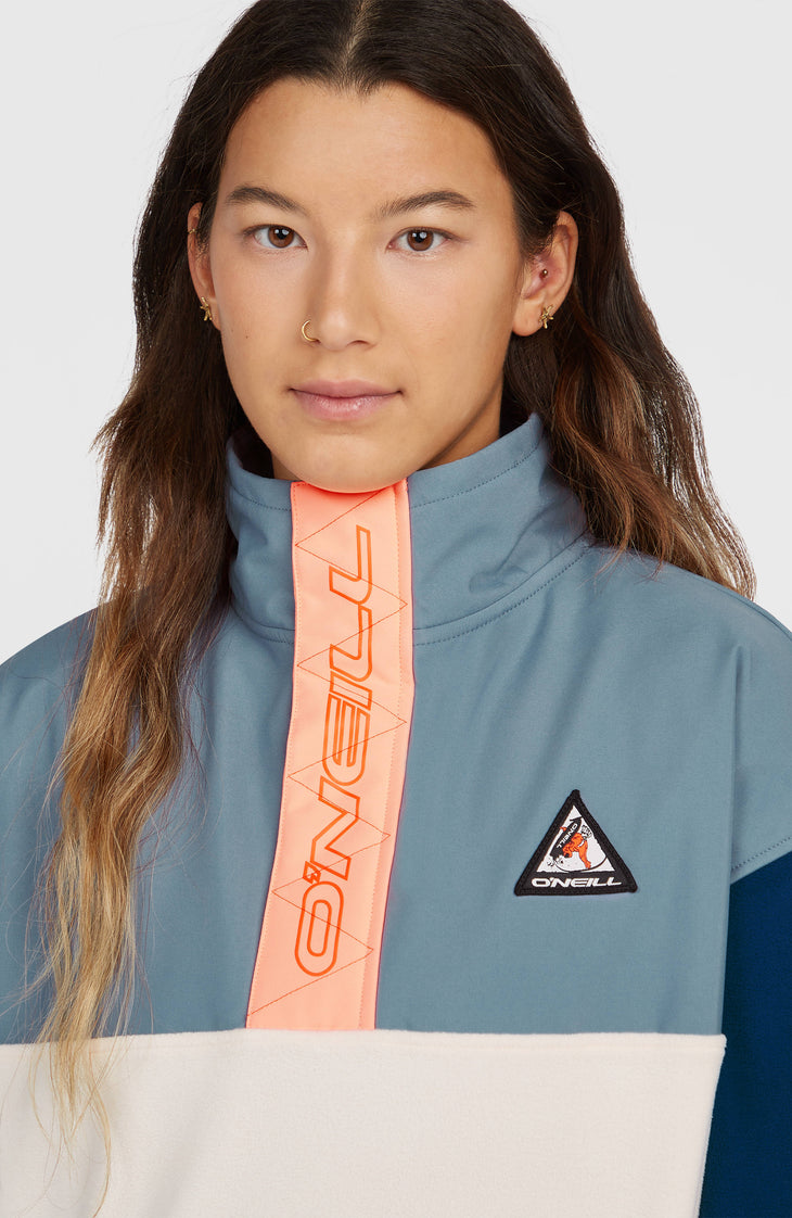 FWC'Play Polartec® fleecetrui met halve rits | Murky Water Colour Block