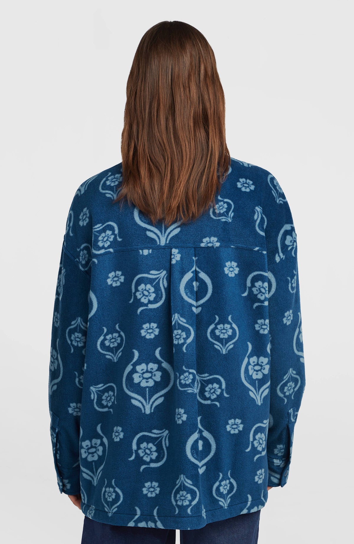 O'Riginals Superfleece blouse | Blue Artdeco Floral