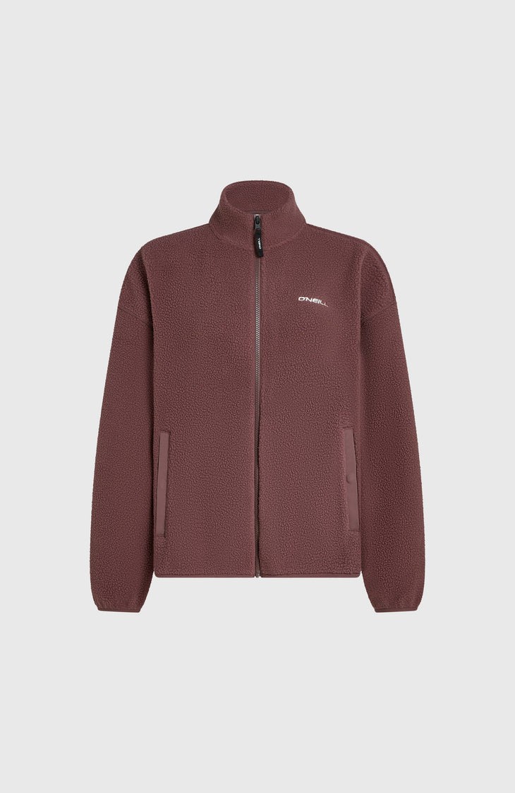 Must-Have High-Pile fleecevest met volledige rits | Purple Gray