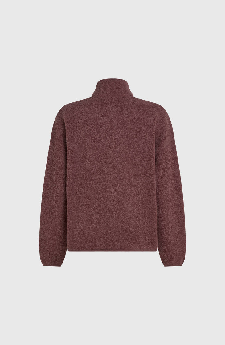 Must-Have High-Pile fleecevest met volledige rits | Purple Gray