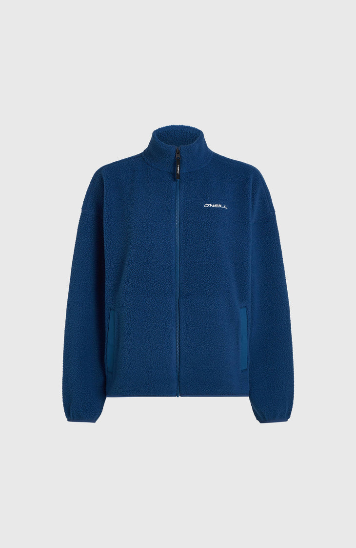 Must-Have High-Pile fleecevest met volledige rits | Regal Blue