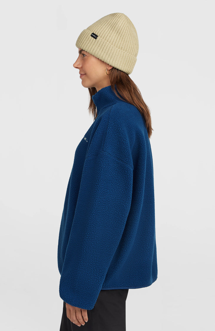 Must-Have High-Pile fleecevest met volledige rits | Regal Blue