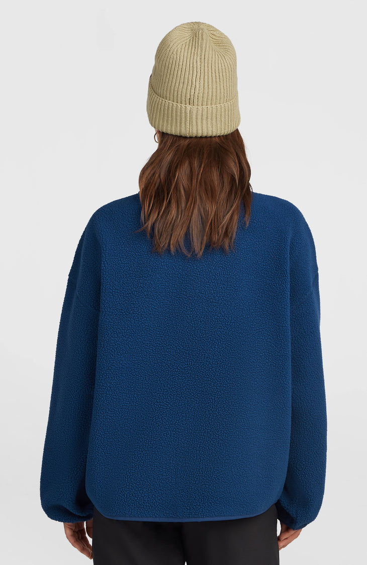 Must-Have High-Pile fleecevest met volledige rits | Regal Blue