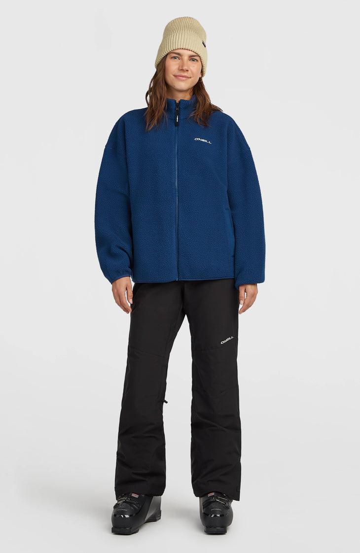 Must-Have High-Pile fleecevest met volledige rits | Regal Blue