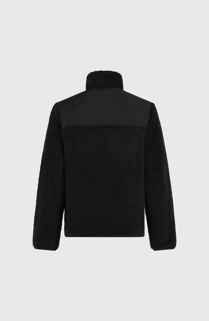 FWC'Cruz Fuzzy fleecevest met volledige rits | Black Out