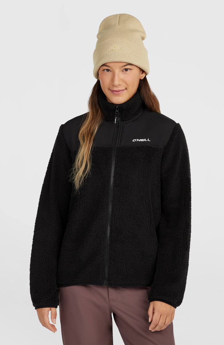 FWC'Cruz Fuzzy fleecevest met volledige rits | Black Out
