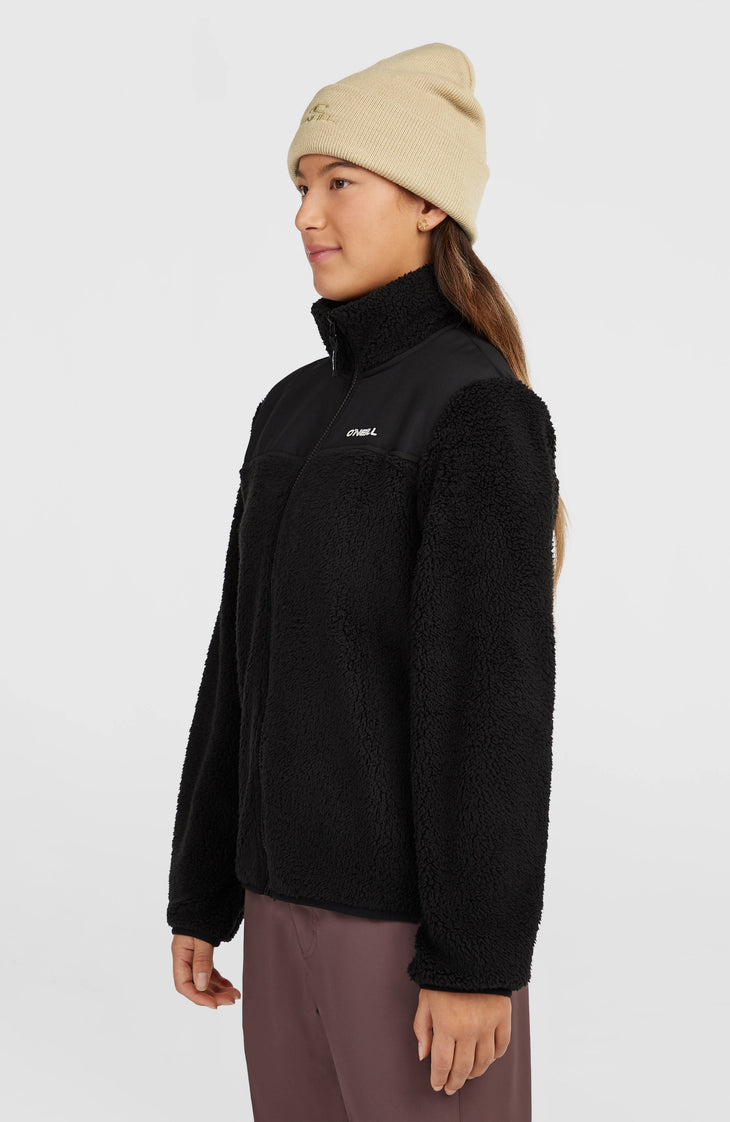 FWC'Cruz Fuzzy fleecevest met volledige rits | Black Out