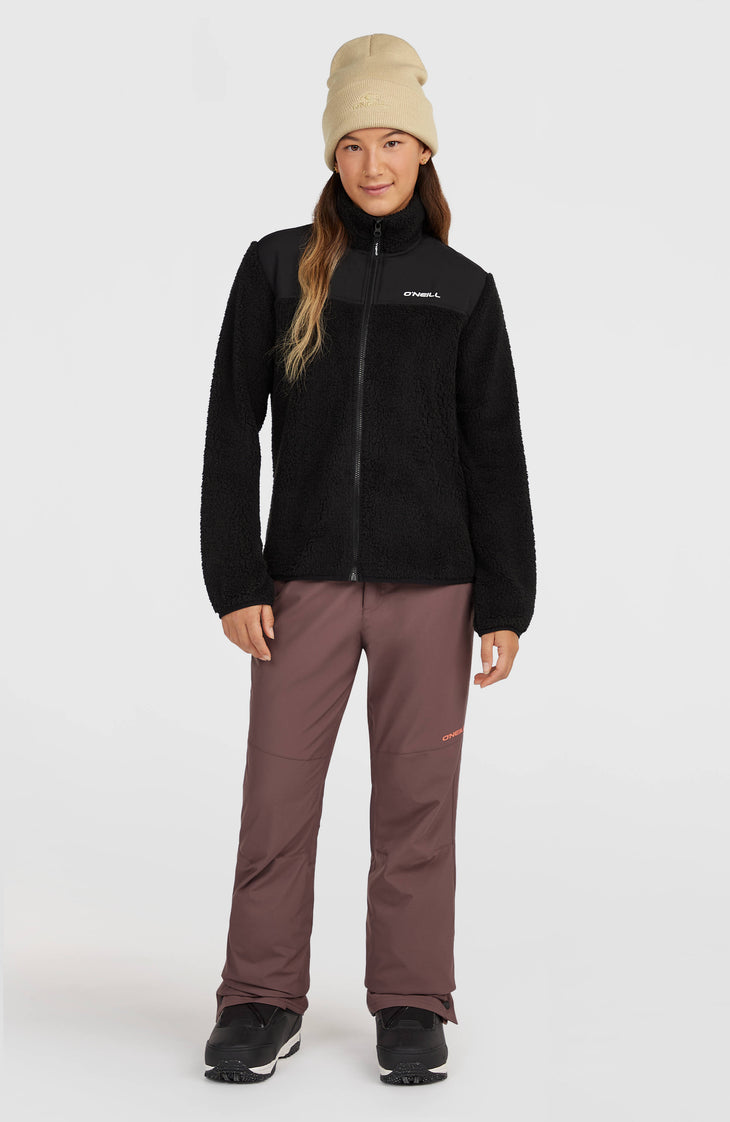 FWC'Cruz Fuzzy fleecevest met volledige rits | Black Out
