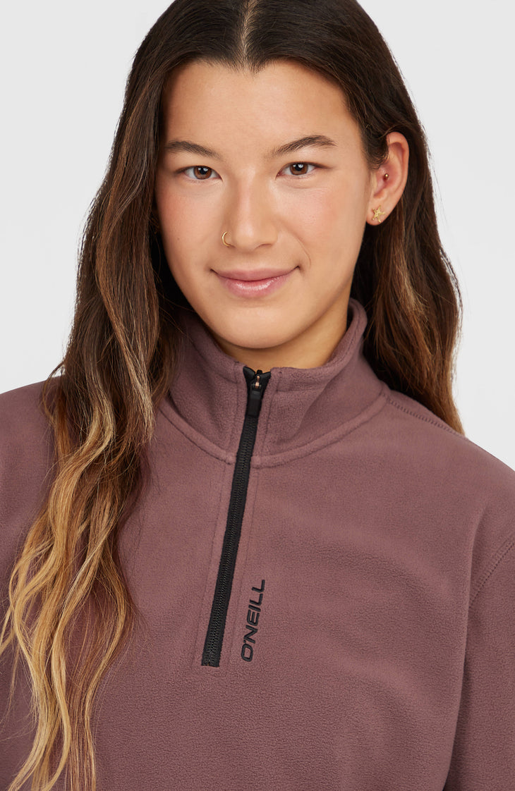 FWC'Cruz Jack's Polartec® fleecetrui met halve rits | Purple Gray