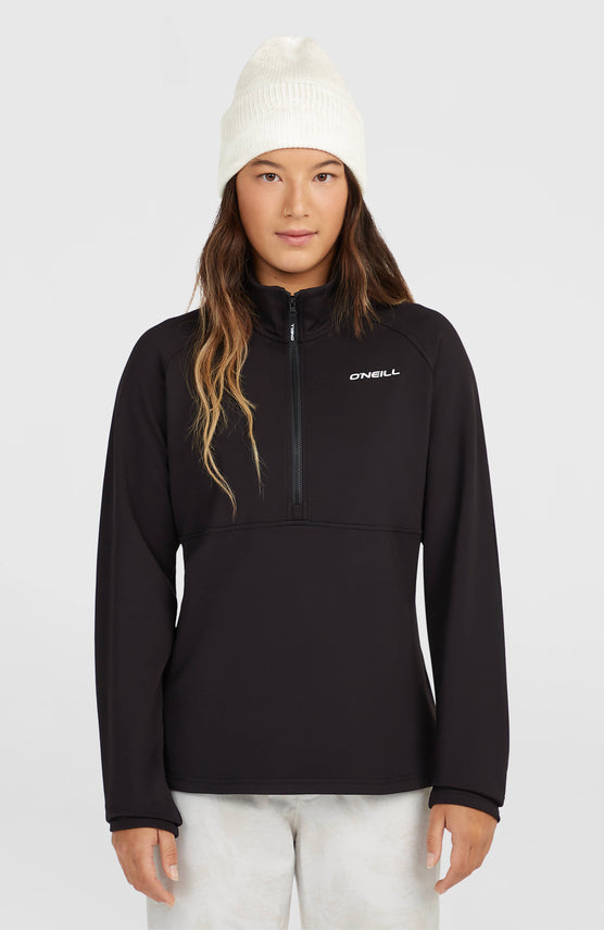 FWC'Cruz fleecetrui met halve rits | Black Out