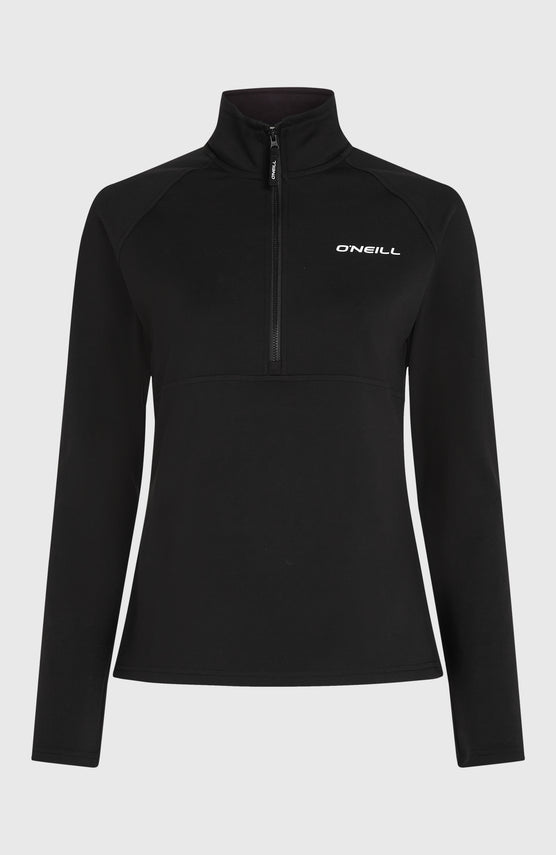 FWC'Cruz fleecetrui met halve rits | Black Out